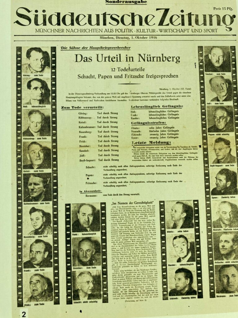 Süddeutschte Zeitung vom 01.10.1946